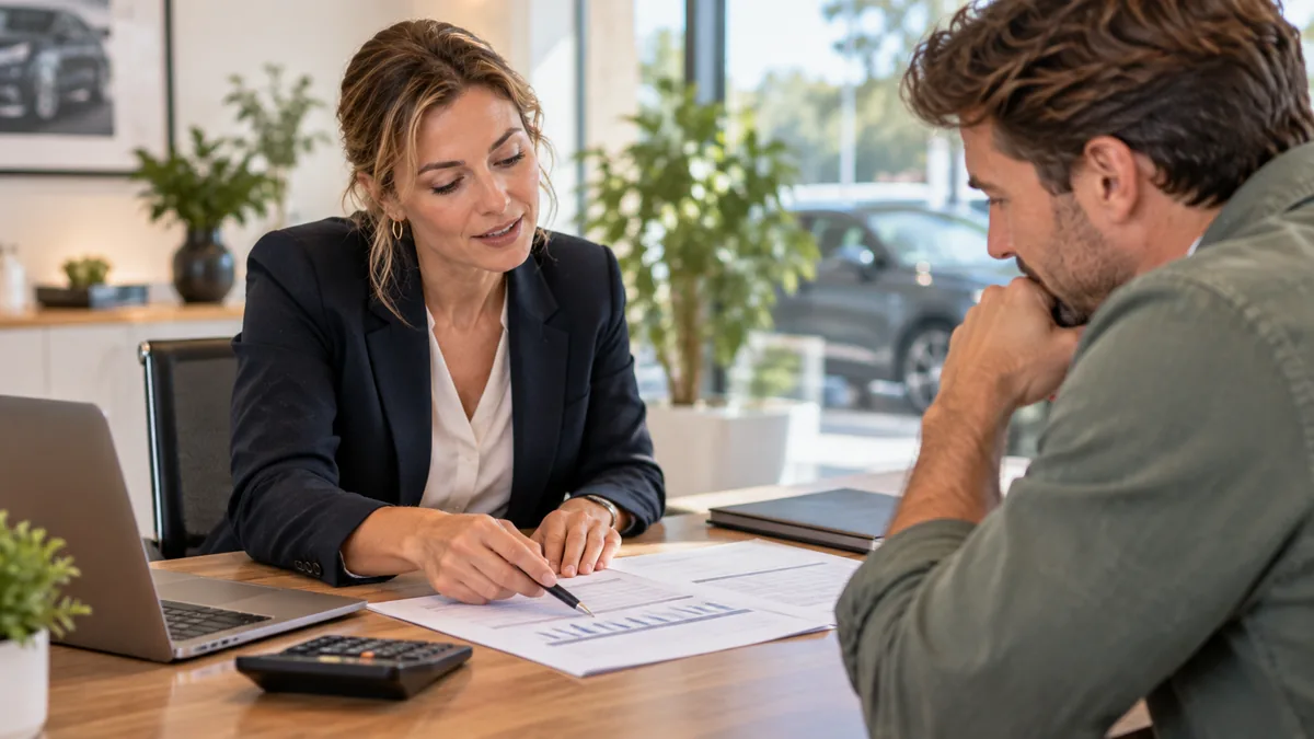 Financieel adviseur beoordeelt samen met een klant of financiering met een BKR-codering mogelijk is